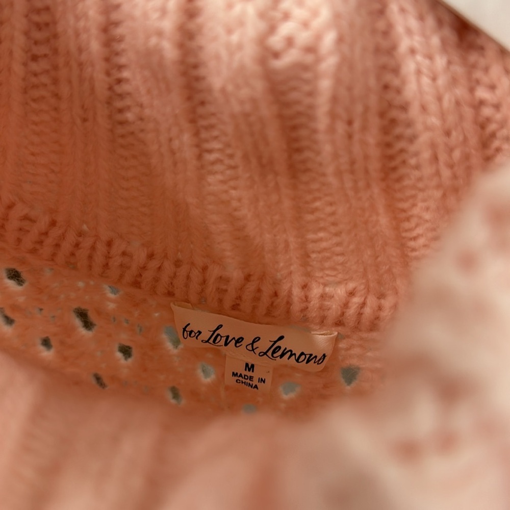 NEW For Love & Lemons Liberty Sweater - Picture 5 of 7